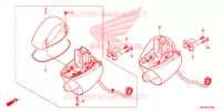 FEU DE PATROUILLE ROTATIF pour Honda NC 750 POLICE YB de 2020