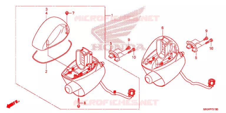 FEU DE PATROUILLE ROTATIF Honda MOTO 750 NC 2020  NC750PAL
