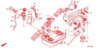 RESERVOIR A CARBURANT pour Honda SH 125 ABS D 3ED de 2020