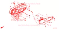 COUVERCLE GAUCHE pour Honda SH 125 ABS D 5ED de 2021