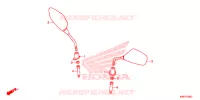 RETROVISEUR pour Honda SH 125 ABS D ED de 2021