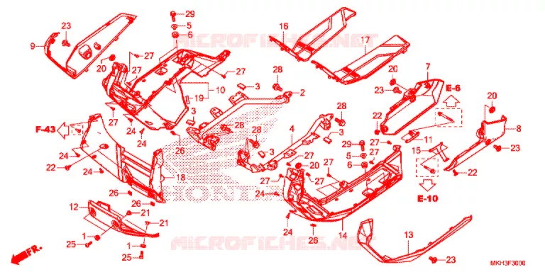 MARCHE PIEDS Honda MOTO 750 ADV 2020  ADV750L
