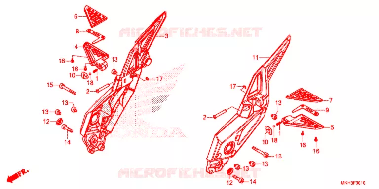 REPOSE PIED Honda MOTO 750 ADV 2020  ADV750L