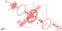 ROUE AVANT pour Honda DASH 125, Rear brake disk de 2021