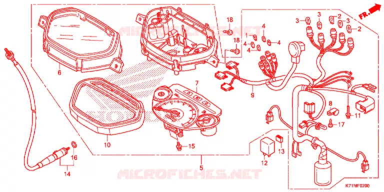 COMPTEUR Honda MOTO 110 WAVE 2020  AFS110MCSL