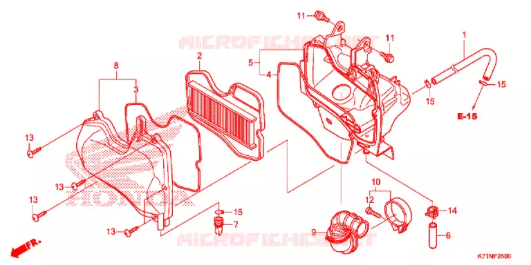 FILTRE A AIR Honda MOTO 110 WAVE 2022  AFS110MCSL