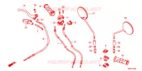 LEVIER DE GUIDON   CABLE   COMMODO pour Honda SUPER CUB 110 STREET de 2020