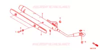 SILENCIEUX D'ECHAPPEMENT pour Honda SUPER CUB 110 STREET de 2020