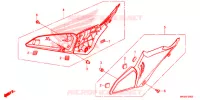COUVERCLES LATERAUX pour Honda CB 650 R CHROMOSPHERE RED de 2020