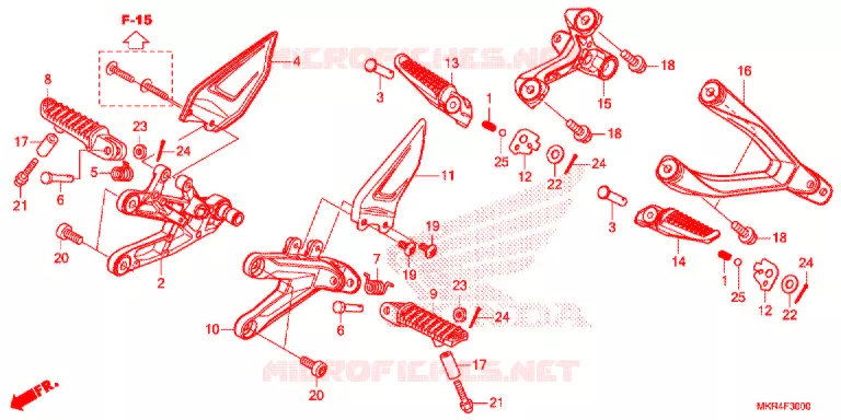 REPOSE PIED Honda MOTO 1000 CBR 2021  CBR1000STM