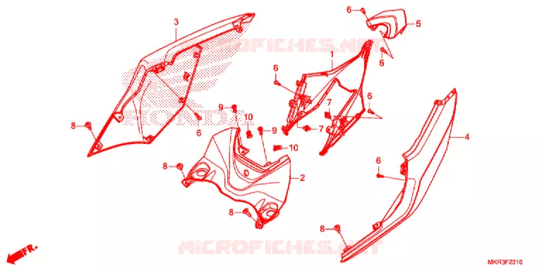 CARENAGES ARRIERE Honda MOTO 1000 CBR 2021  CBR1000STM