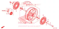 ROUE AVANT pour Honda CBR 600 RR ABS BLACK de 2020