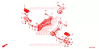 REPOSE PIED pour Honda REBEL 300 ABS de 2020