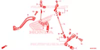 PEDALE pour Honda AFRICA TWIN 1000 MATT BLACK de 2019