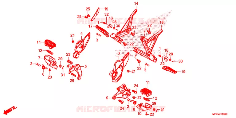 REPOSE PIED Honda MOTO 1100 AFRICA-TWIN 2020  CRF1100AL