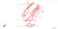 COUVERCLES LATERAUX (CRF110F'19 ) pour Honda CRF 110 de 2020