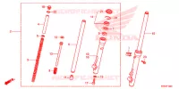 FOURCHE pour Honda CRF 110 de 2020