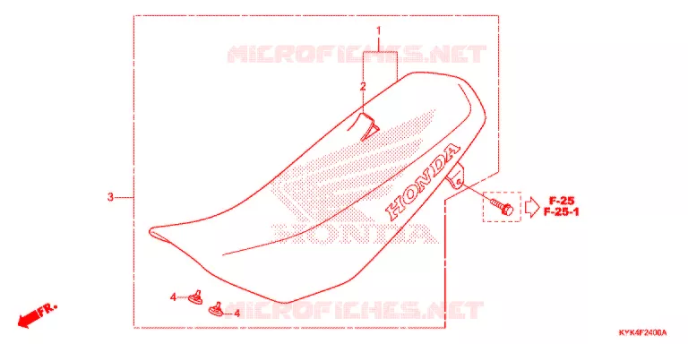 SELLE Honda MOTO 110 CRF 2020  CRF110FL
