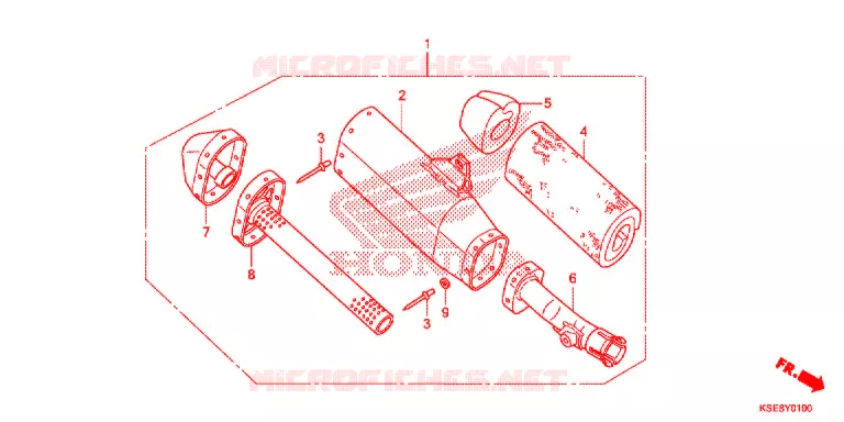 SILENCIEUX D'ECHAPPEMENT Honda MOTO 150 CRF 2020  CRF150RBL