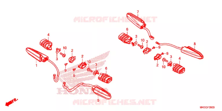 CLIGNOTANT Honda MOTO 450 CRF 2020  CRF450LL