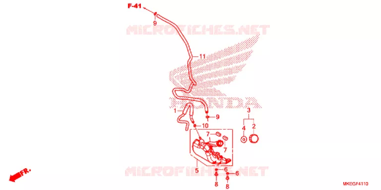 VASE D'EXPANSION Honda MOTO 450 CRF 2020  CRF450LL