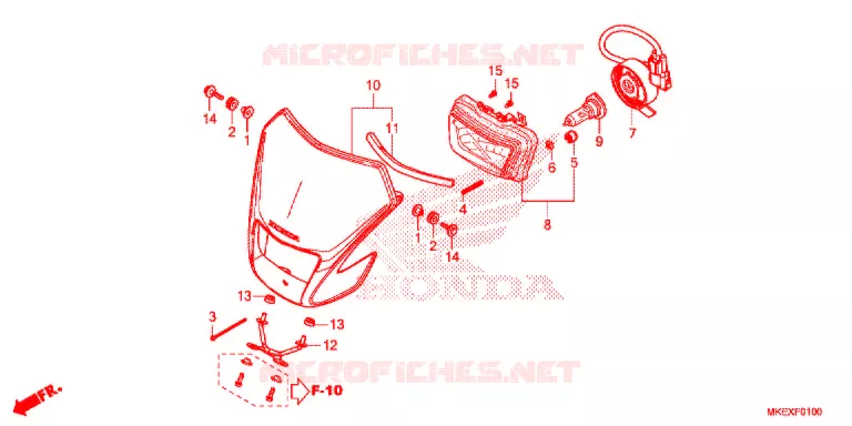 PHARE Honda MOTO 450 CRF 2020  CRF450XK