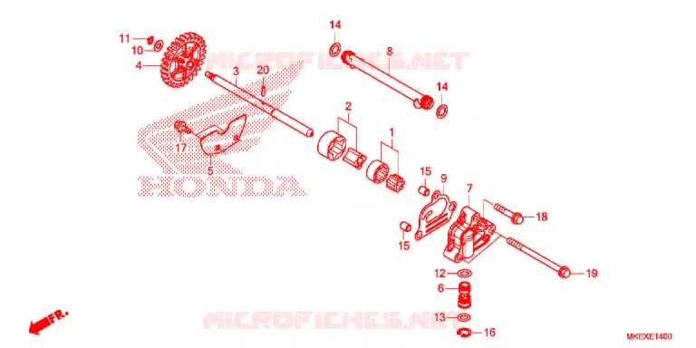POMPE A HUILE Honda MOTO 450 CRF 2021  CRF450XK