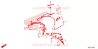 CAPOT CENTRAL ARRIERE pour Honda GL 1800 GOLD WING de 2020
