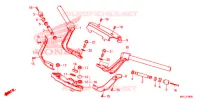GUIDON   TE DE FOURCHE pour Honda GL 1800 GOLD WING TOUR DCT, RED de 2020