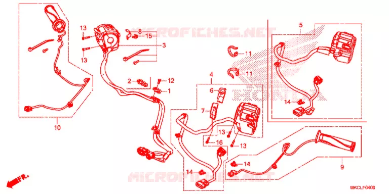 COMMODOS - POIGNEES Honda MOTO 1800 GOLD-WING 2020  GL1800DL