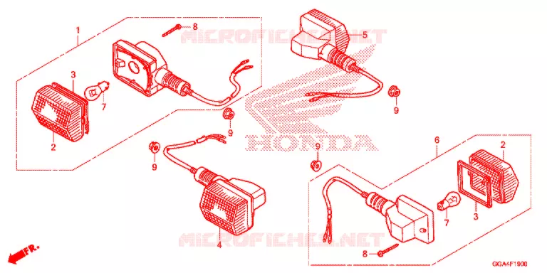 CLIGNOTANT Honda SCOOTER 50 RUCKUS 2020  NPS50L_A
