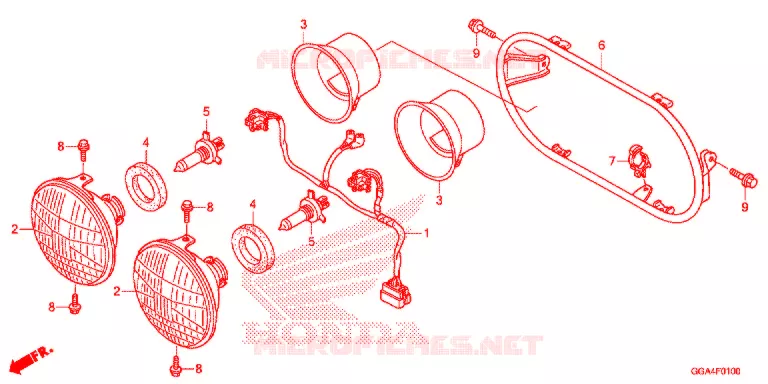 PHARE Honda SCOOTER 50 RUCKUS 2020  NPS50L_A
