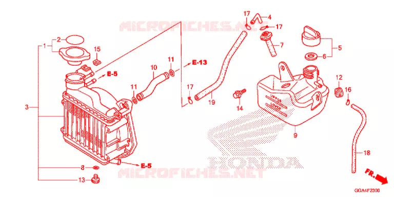 RADIATEUR Honda SCOOTER 50 RUCKUS 2020  NPS50L_A