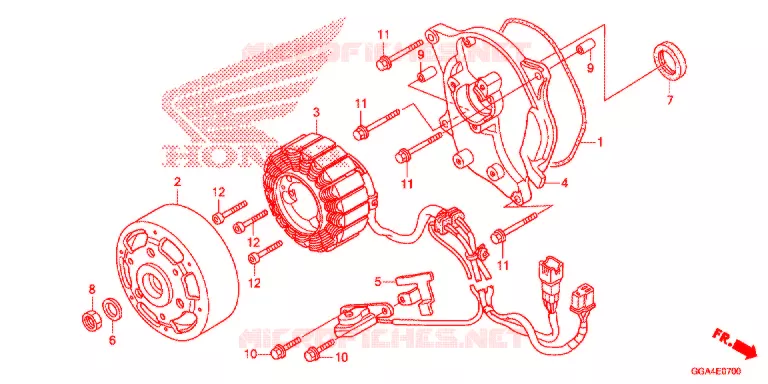 ROTOR - STATOR Honda SCOOTER 50 RUCKUS 2021  NPS50L_A