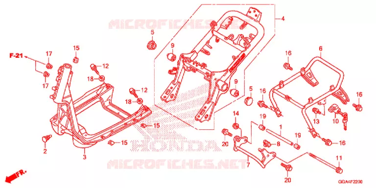 CADRE Honda SCOOTER 50 RUCKUS 2021  NPS50L_A