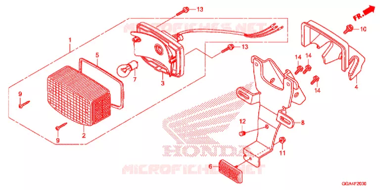FEU ARRIERE Honda SCOOTER 50 RUCKUS 2021  NPS50L_A