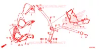 GUIDON   CARENAGE pour Honda FORZA 300 ABS de 2020