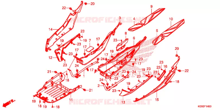 MARCHE PIEDS Honda SCOOTER 300 FORZA 2020  NSS300AL