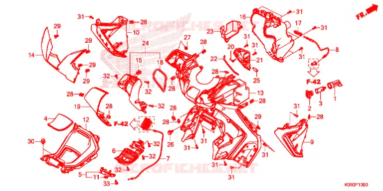 PROTEGE JAMBES Honda SCOOTER 300 FORZA 2020  NSS300AL