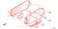COUVERCLE GAUCHE pour Honda SCR 110 de 2017