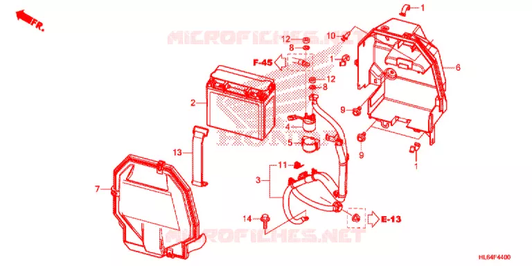 BATTERIE Honda ATV 1000 TALON 2021  SXS1000S2XM
