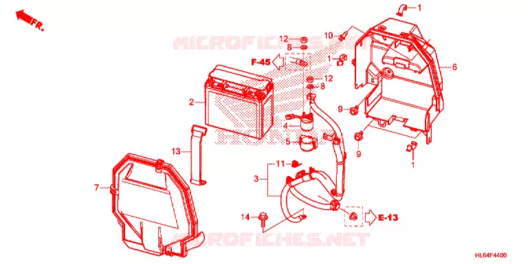 BATTERIE Honda ATV 1000 TALON 2021  SXS1000S2XM