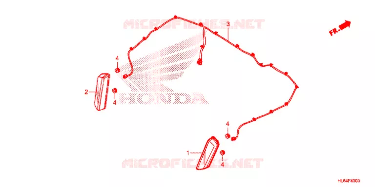 FEU ARRIERE Honda ATV 1000 TALON 2021  SXS1000S2XM