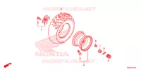 ROUE ARRIERE pour Honda FOURTRAX 420 RANCHER 4X4 AT DCT IRS de 2020