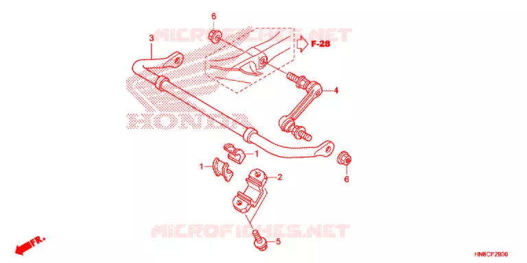 BARRE ANTI ROULIS Honda ATV 680 FOURTRAX 2020  TRX680FA5L