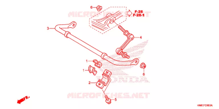 BARRE ANTI ROULIS Honda ATV 680 FOURTRAX 2020  TRX680FA5L