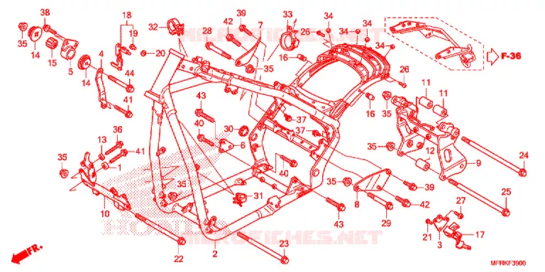 CADRE Honda MOTO 1300 VT 2021  VT1300CXAL