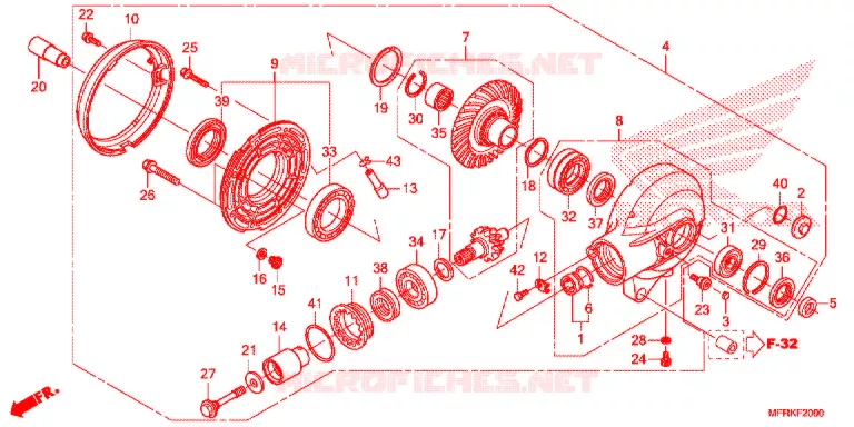 COUPLE CONIQUE Honda MOTO 1300 VT 2020  VT1300CXAL