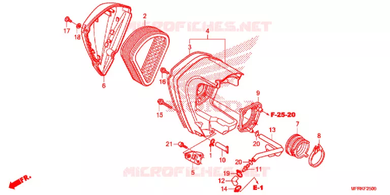 FILTRE A AIR Honda MOTO 1300 VT 2021  VT1300CXAL