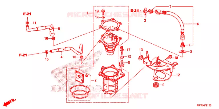 POMPE A ESSENCE Honda MOTO 1300 VT 2020  VT1300CXAL